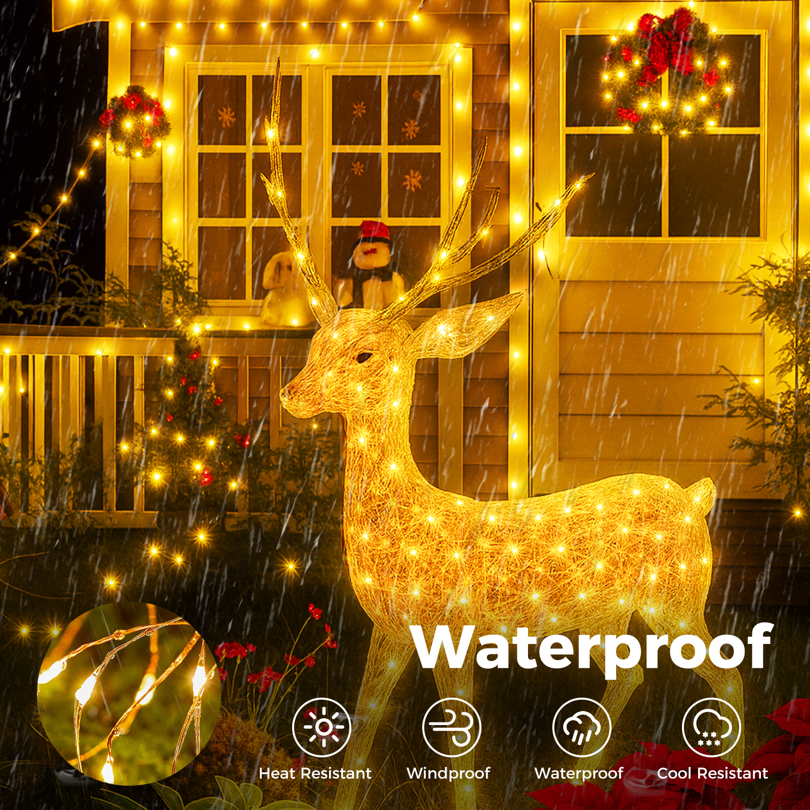 btfarm Fairy Lights Plug in with Remote, 33FT 100 LED Twinkle Lights 图 3