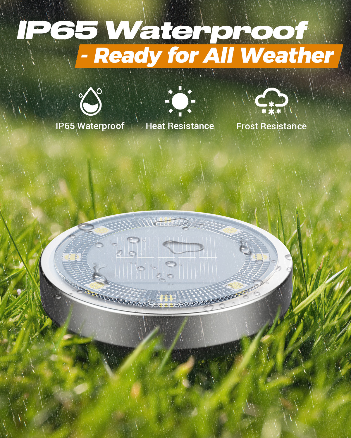 btfarm 16 Pack Solar Lights Outdoor Waterproof, 8 LED Solar Ground Lights 图 4