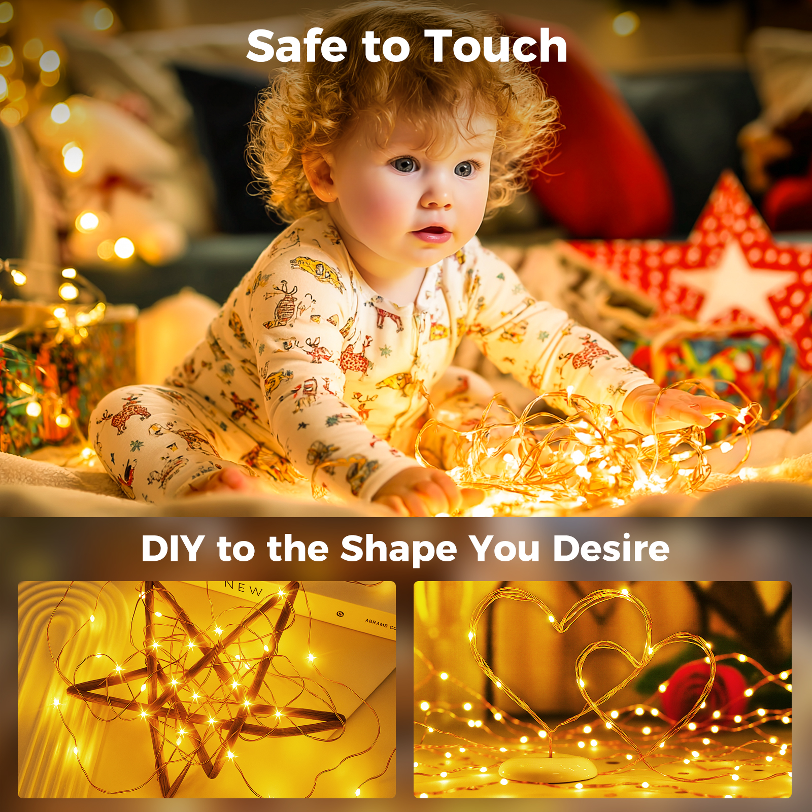 btfarm Fairy Lights Plug in with Remote, 33FT 100 LED Twinkle Lights 图 4