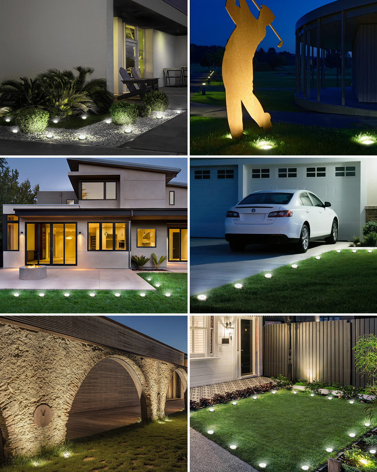 btfarm 16 Pack Solar Lights Outdoor Waterproof, 8 LED Solar Ground Lights 图 6